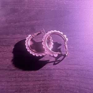 Pearl gold plated earrings